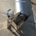 Консоль опорная для монтажной площадки дымохода 400x400. Толщина пластины 1,5 мм. 